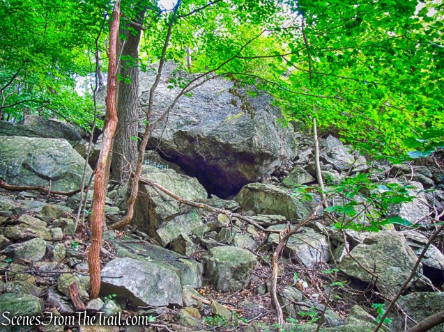 rock cave - Butter Hill Trail