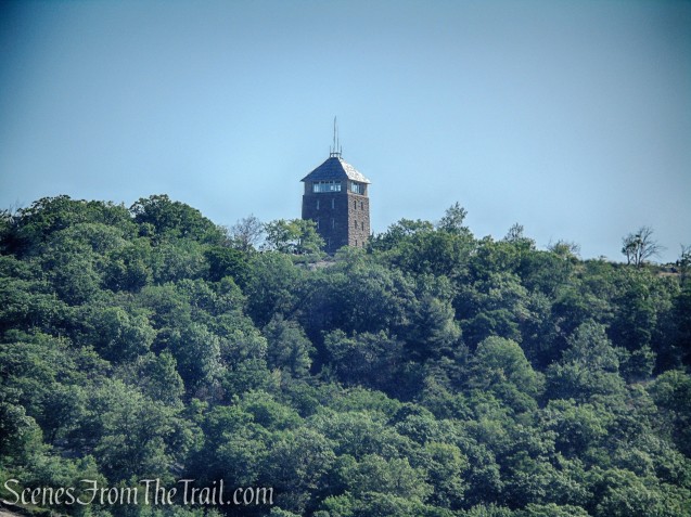Perkins Memorial Tower as viewed from West Mountain