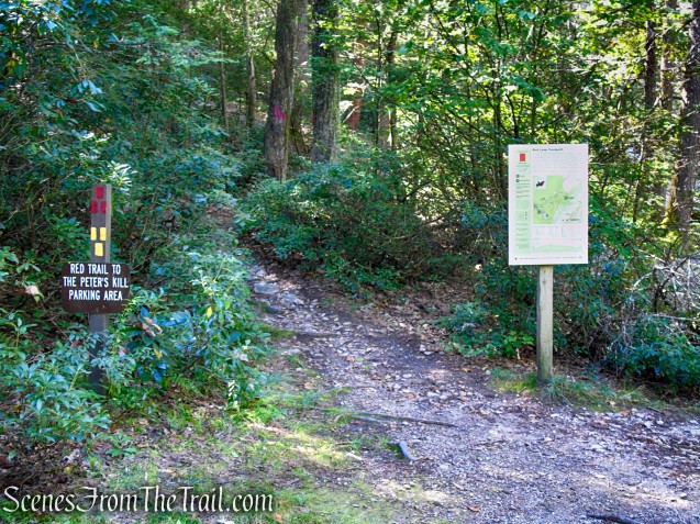 End of Yellow Connector Trail - start of Red Trail
